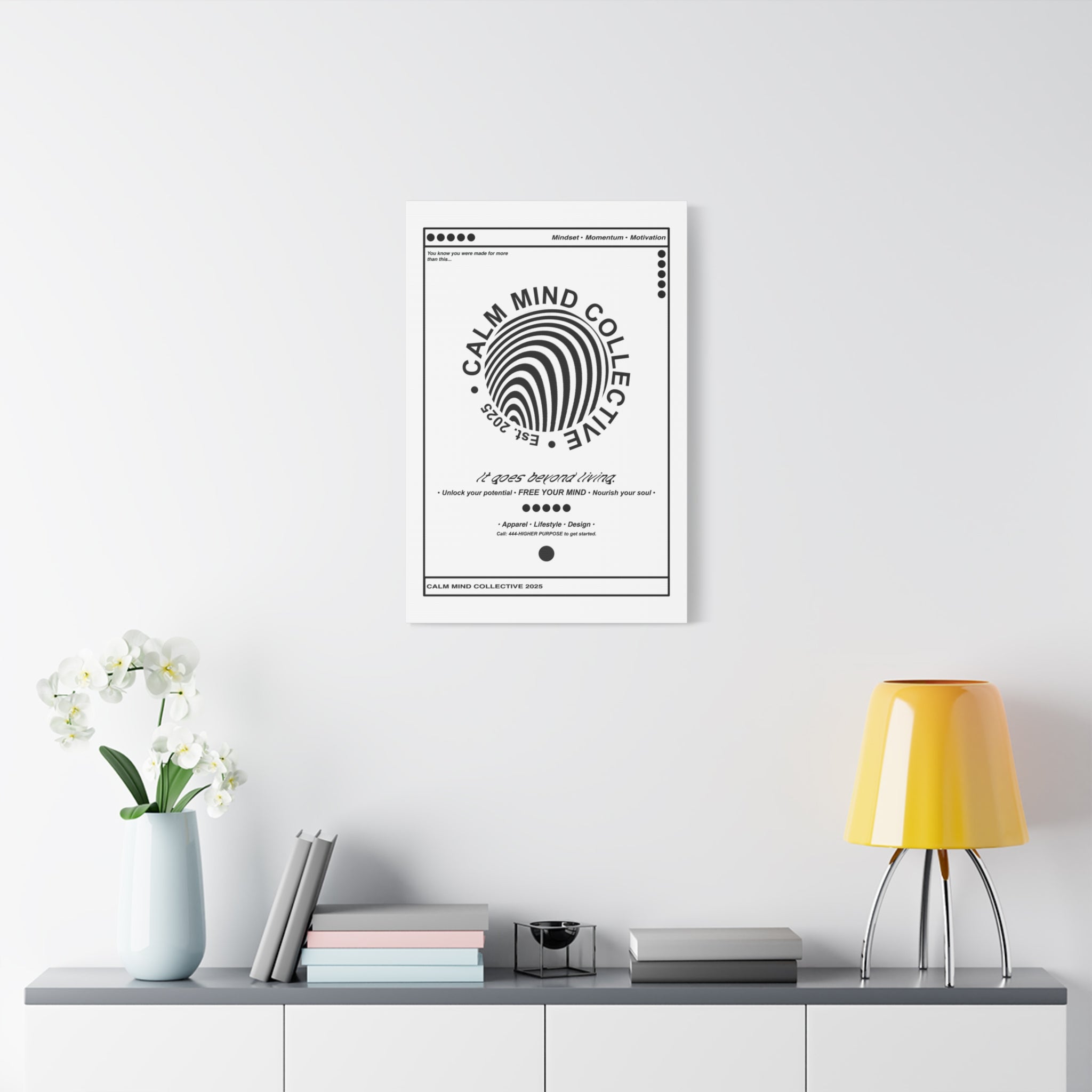 BASICS LIGHT - Canvas Art Print