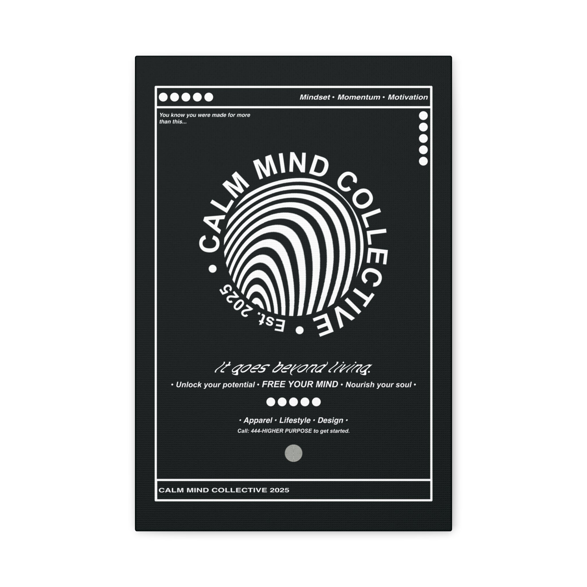BASICS DARK - Canvas Art Print