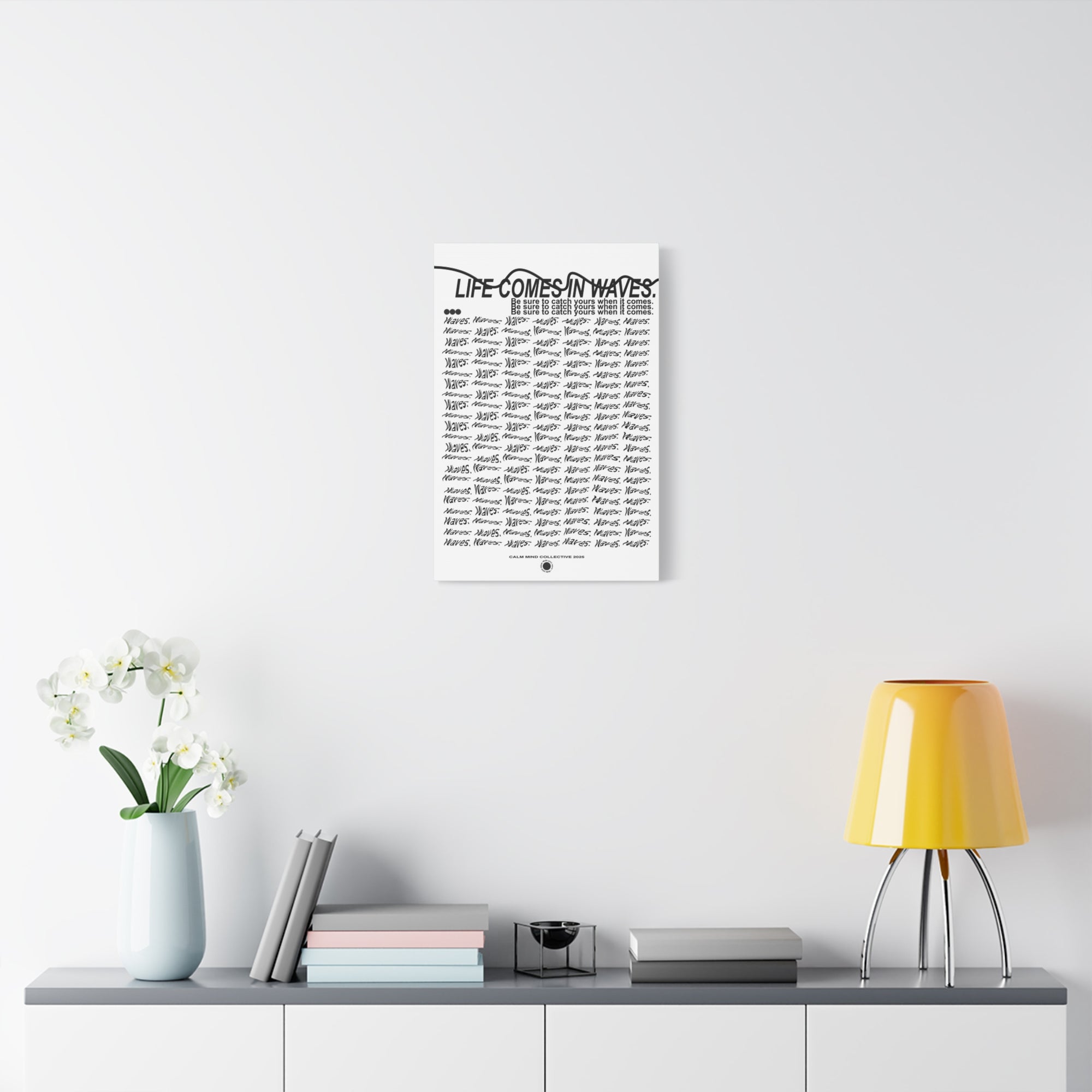 COMES IN WAVES - Wavelengths Collection - Canvas Art Print