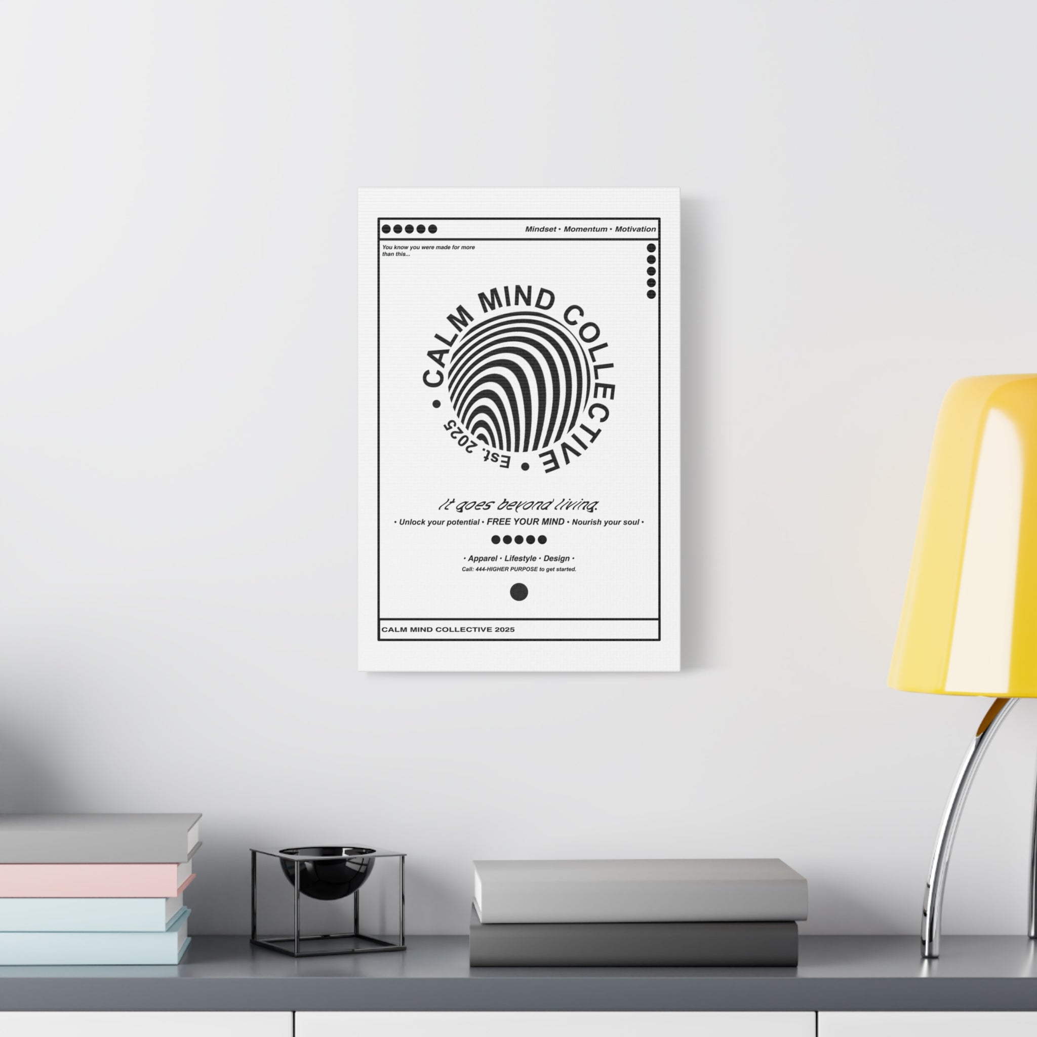 BASICS LIGHT - Canvas Art Print