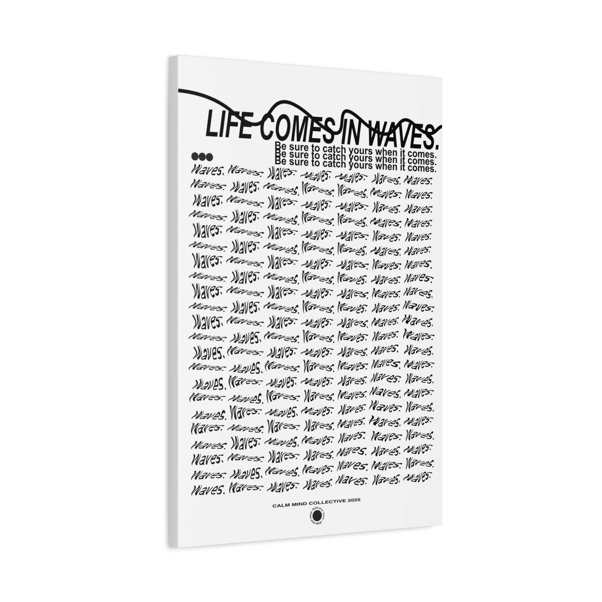 COMES IN WAVES - Wavelengths Collection - Canvas Art Print