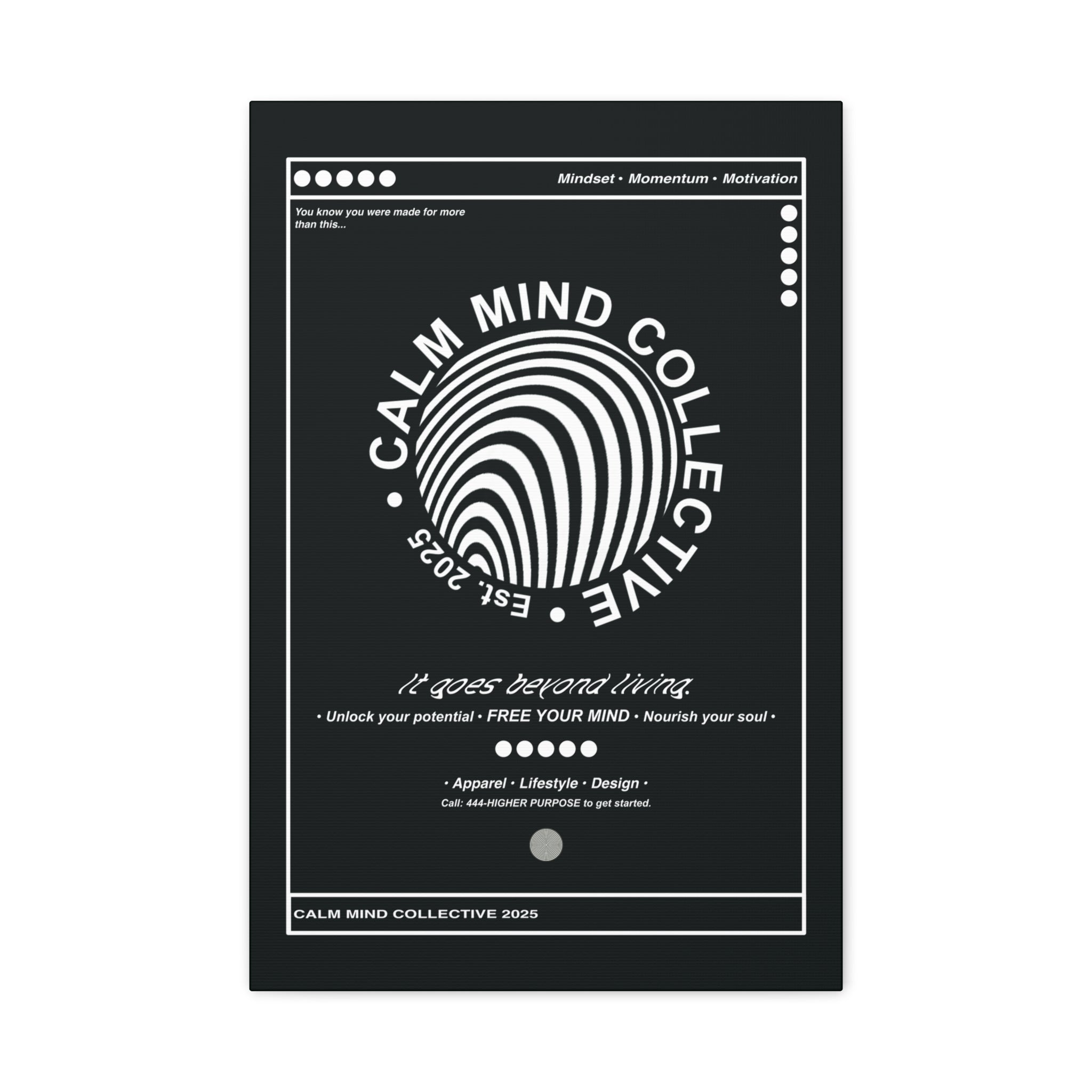 BASICS DARK - Canvas Art Print