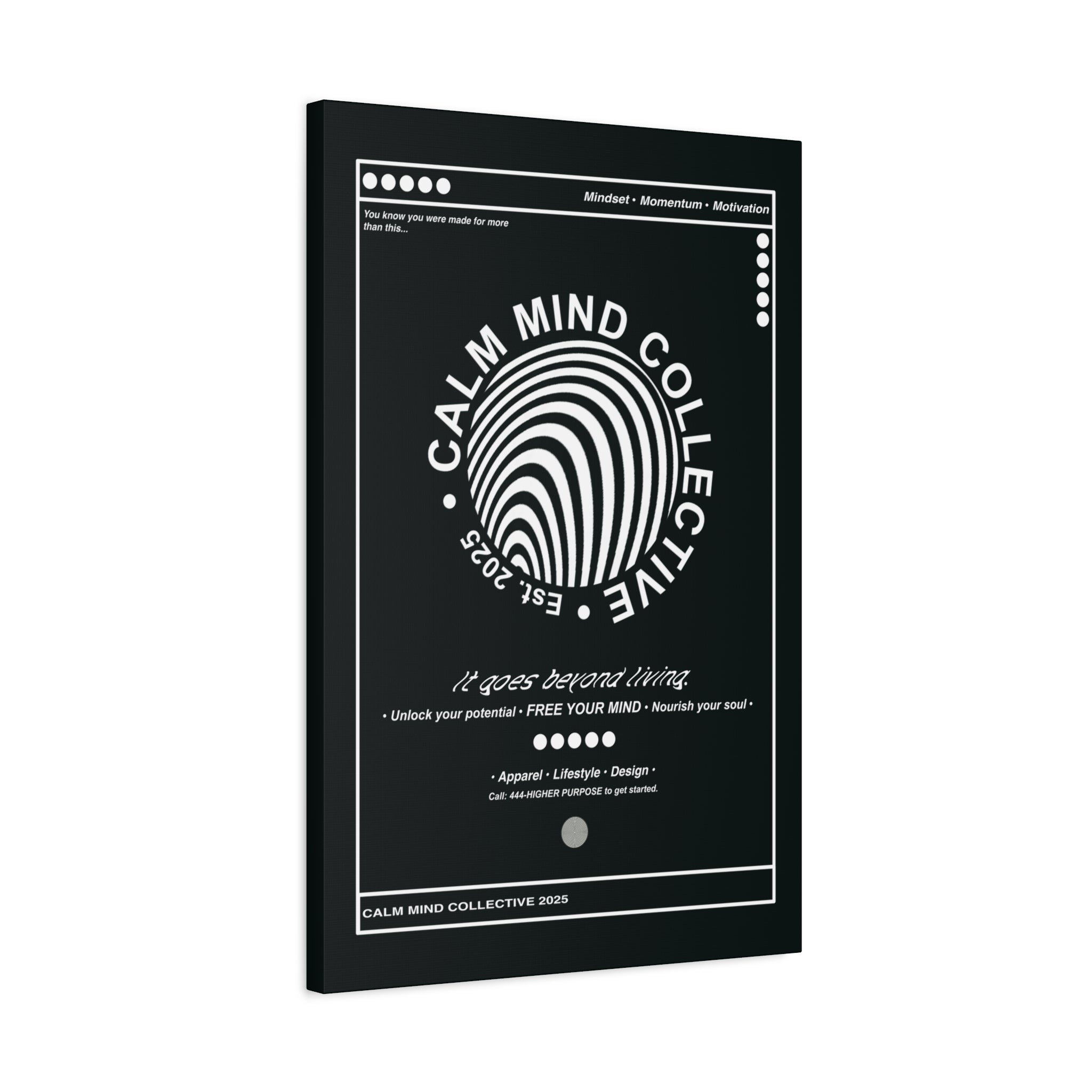 BASICS DARK - Canvas Art Print