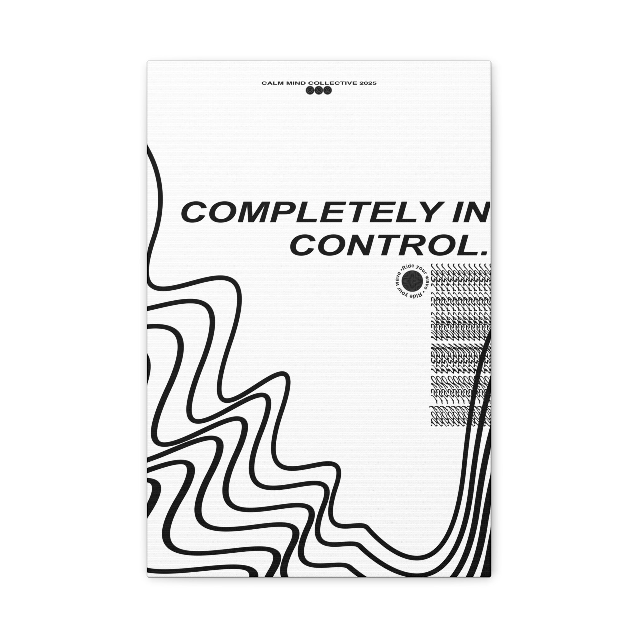 IN CONTROL - Wavelengths Collection - Canvas Art Print