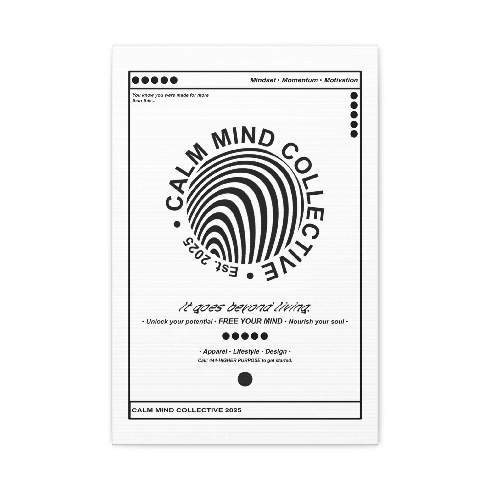 BASICS LIGHT - Canvas Art Print