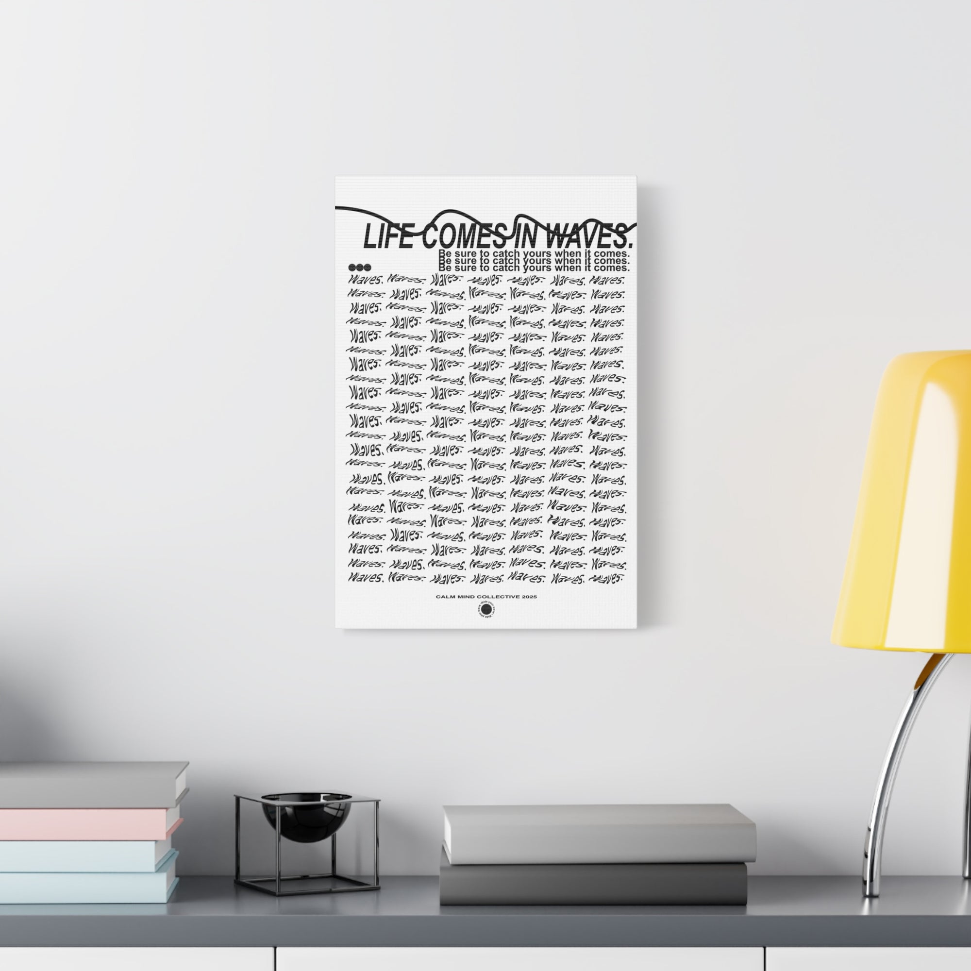 COMES IN WAVES - Wavelengths Collection - Canvas Art Print