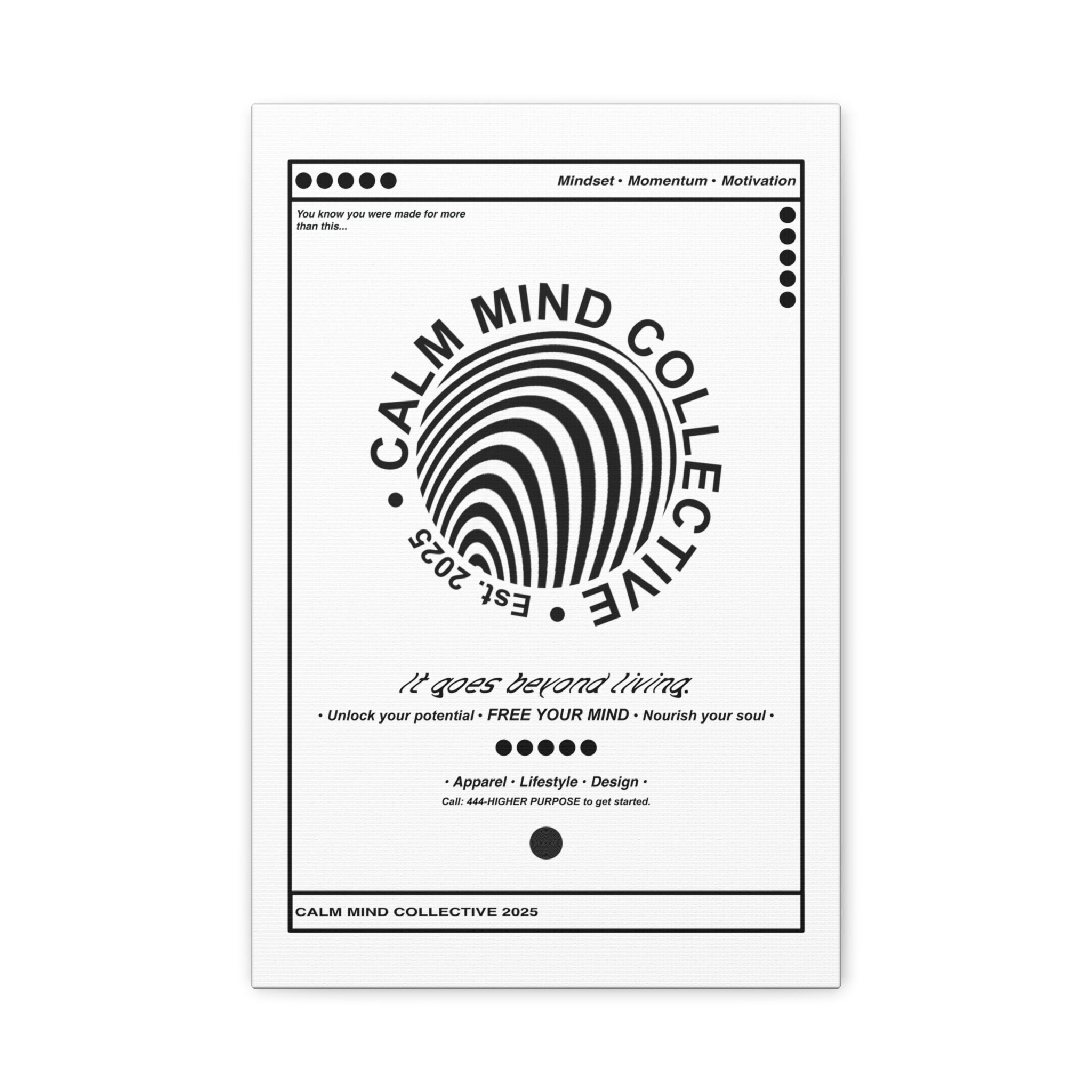 BASICS LIGHT - Canvas Art Print