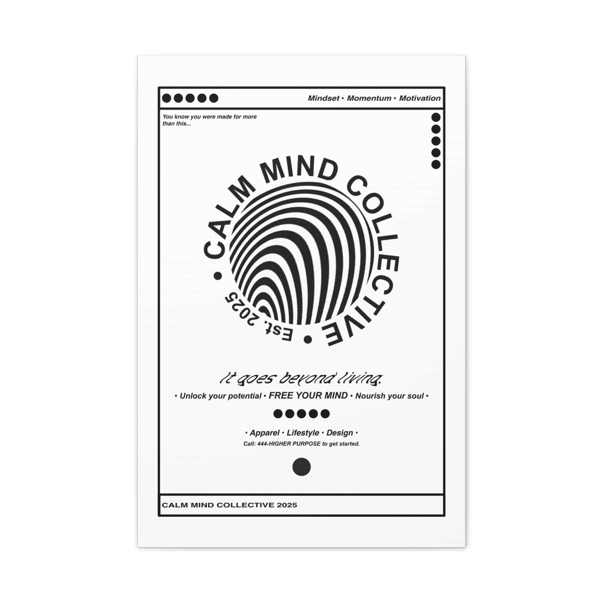 BASICS LIGHT - Canvas Art Print