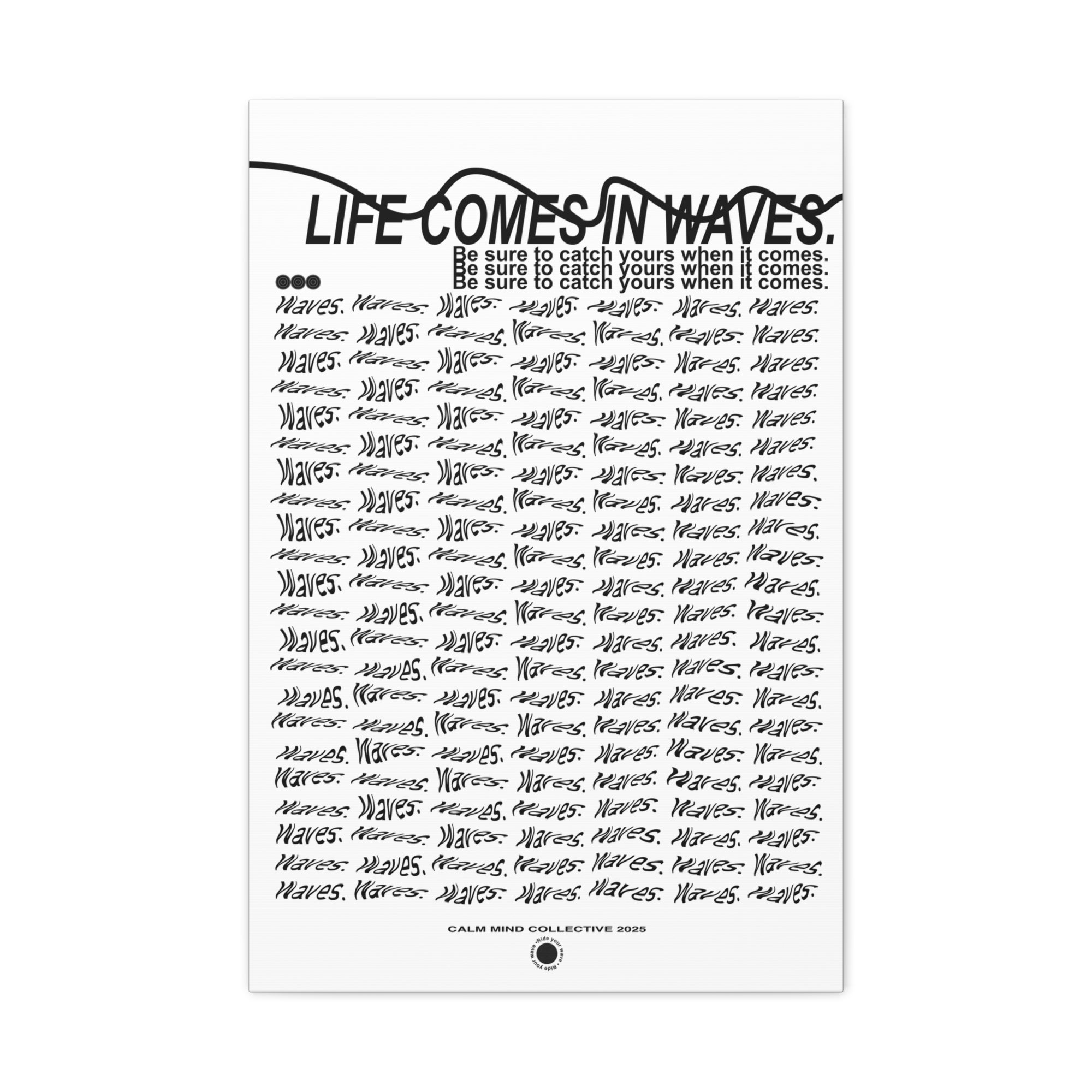 COMES IN WAVES - Wavelengths Collection - Canvas Art Print
