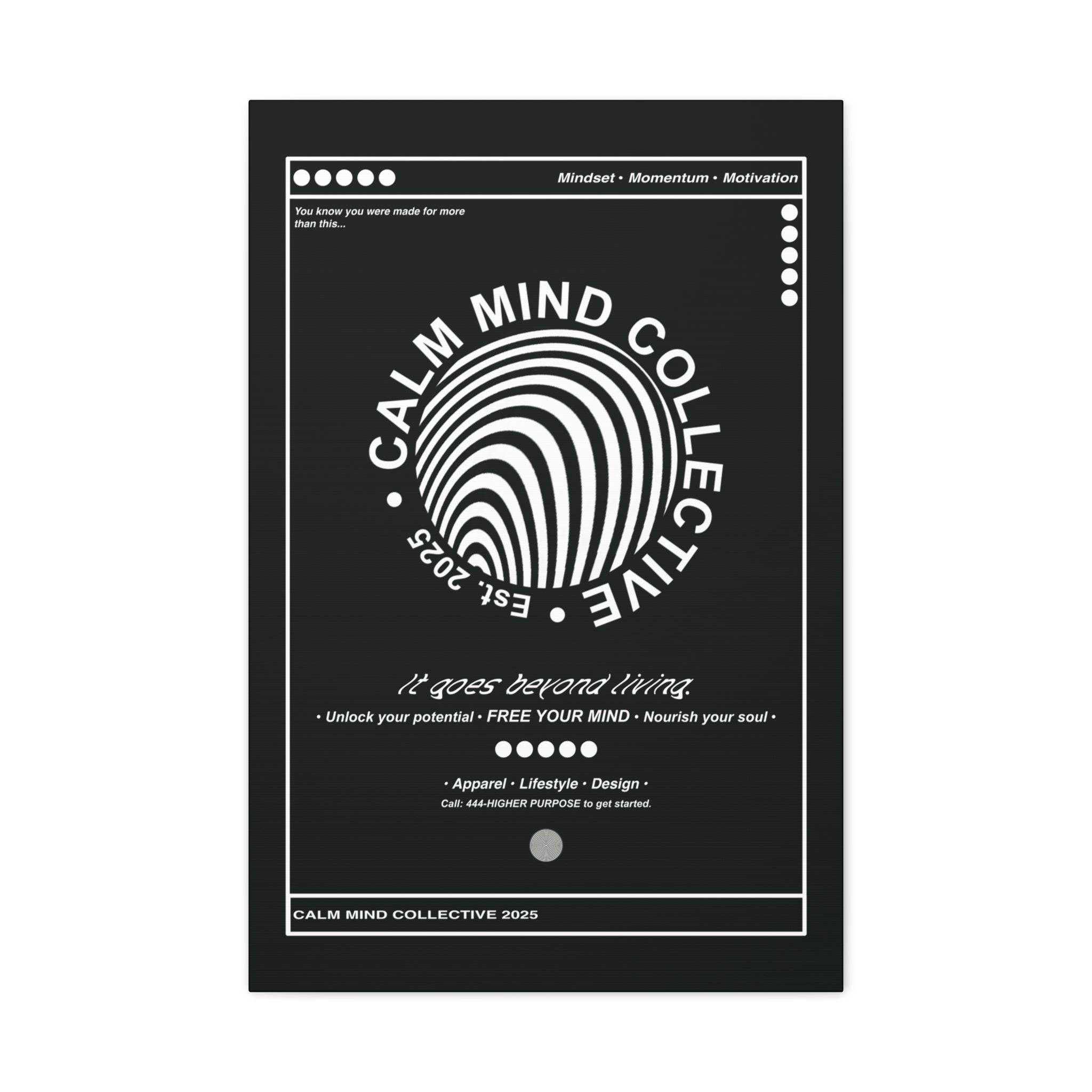 BASICS DARK - Canvas Art Print