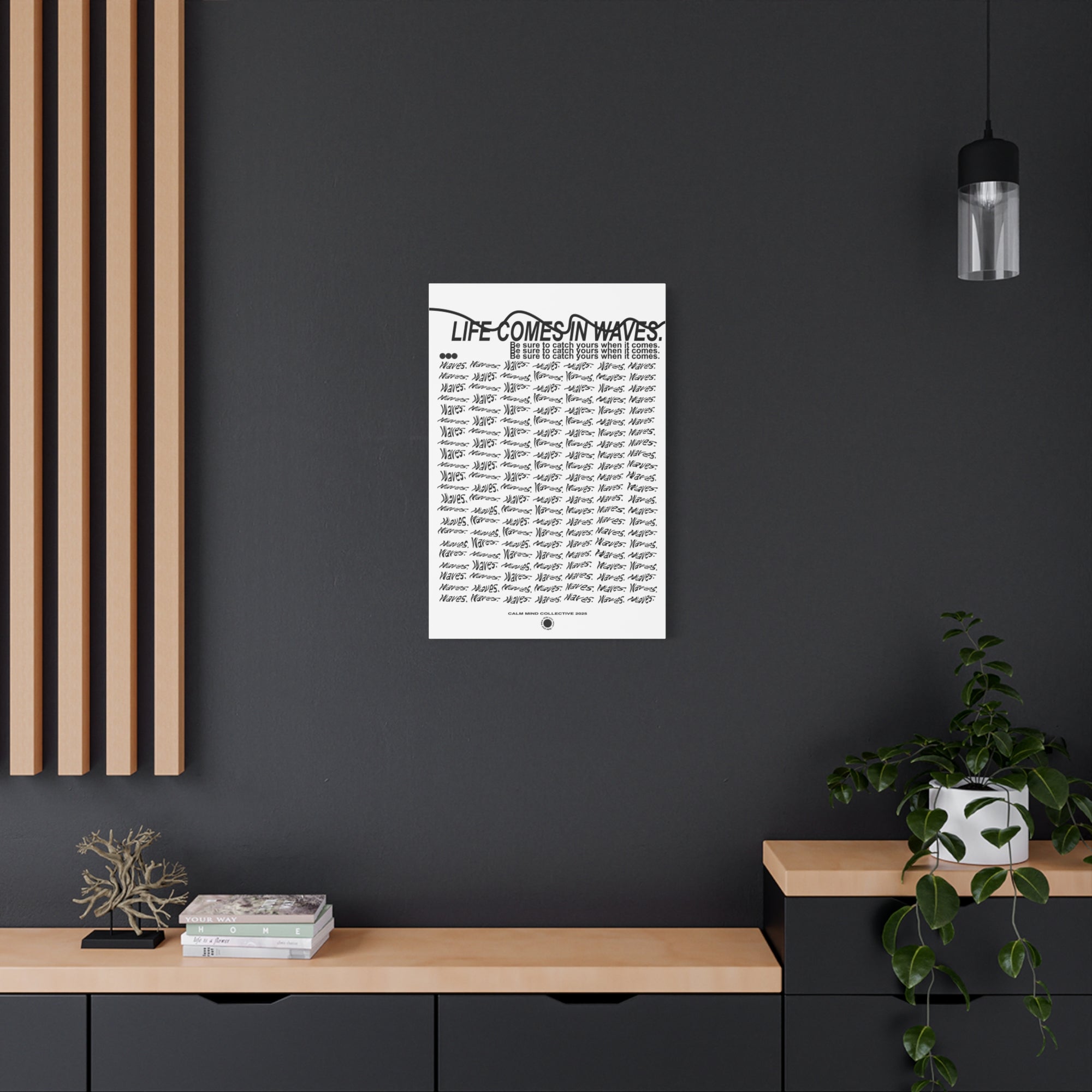 COMES IN WAVES - Wavelengths Collection - Canvas Art Print