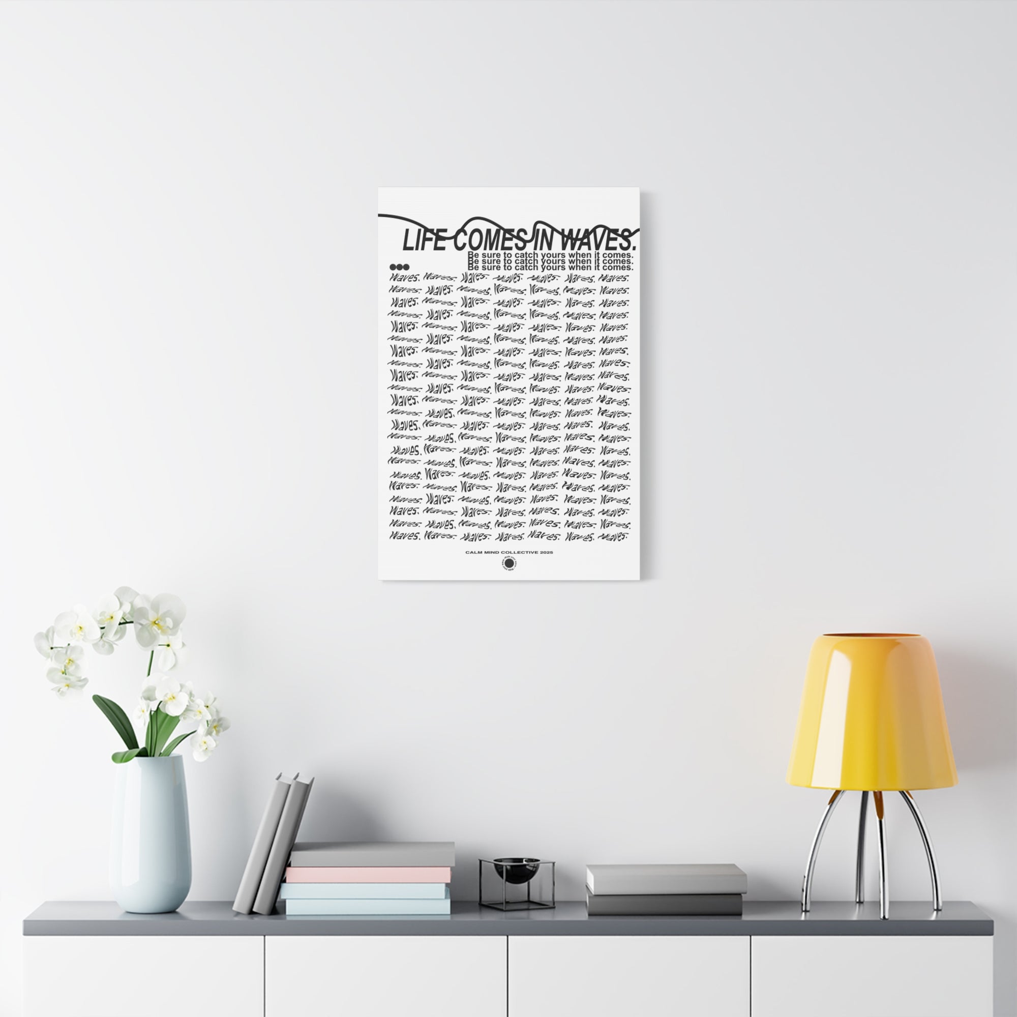 COMES IN WAVES - Wavelengths Collection - Canvas Art Print
