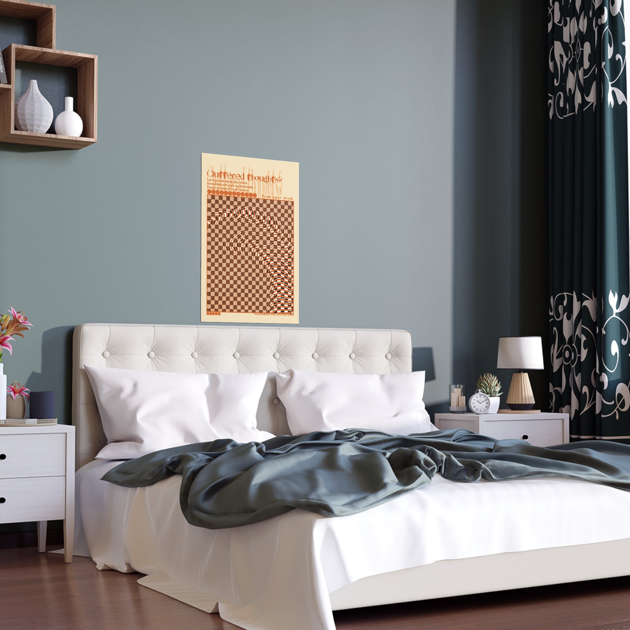 CLUTTERED THOUGHTS? - Overthinkers Anonymous Collection - Silk Poster