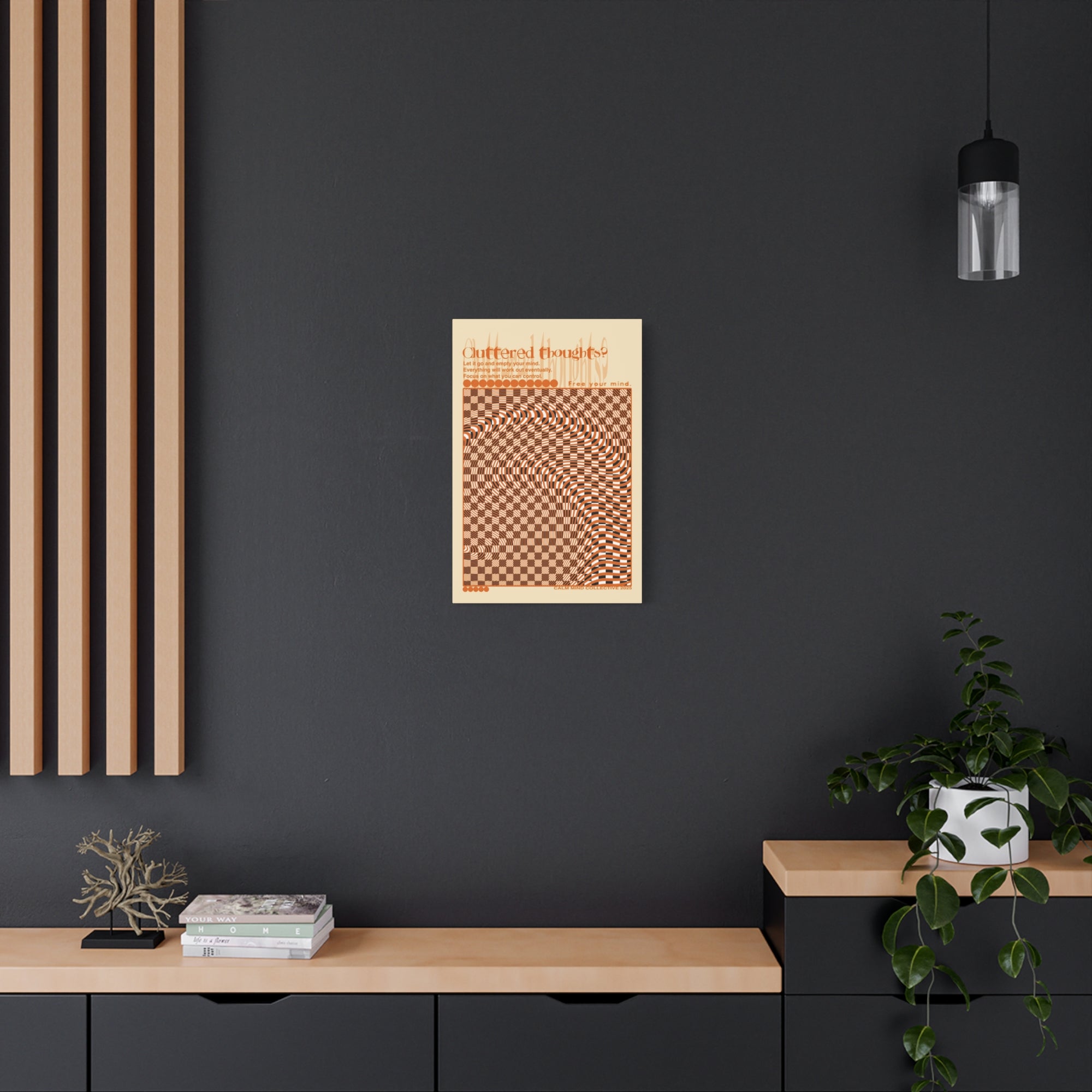 CLUTTERED THOUGHTS? - Overthinkers Anonymous Collection - Canvas Art Print