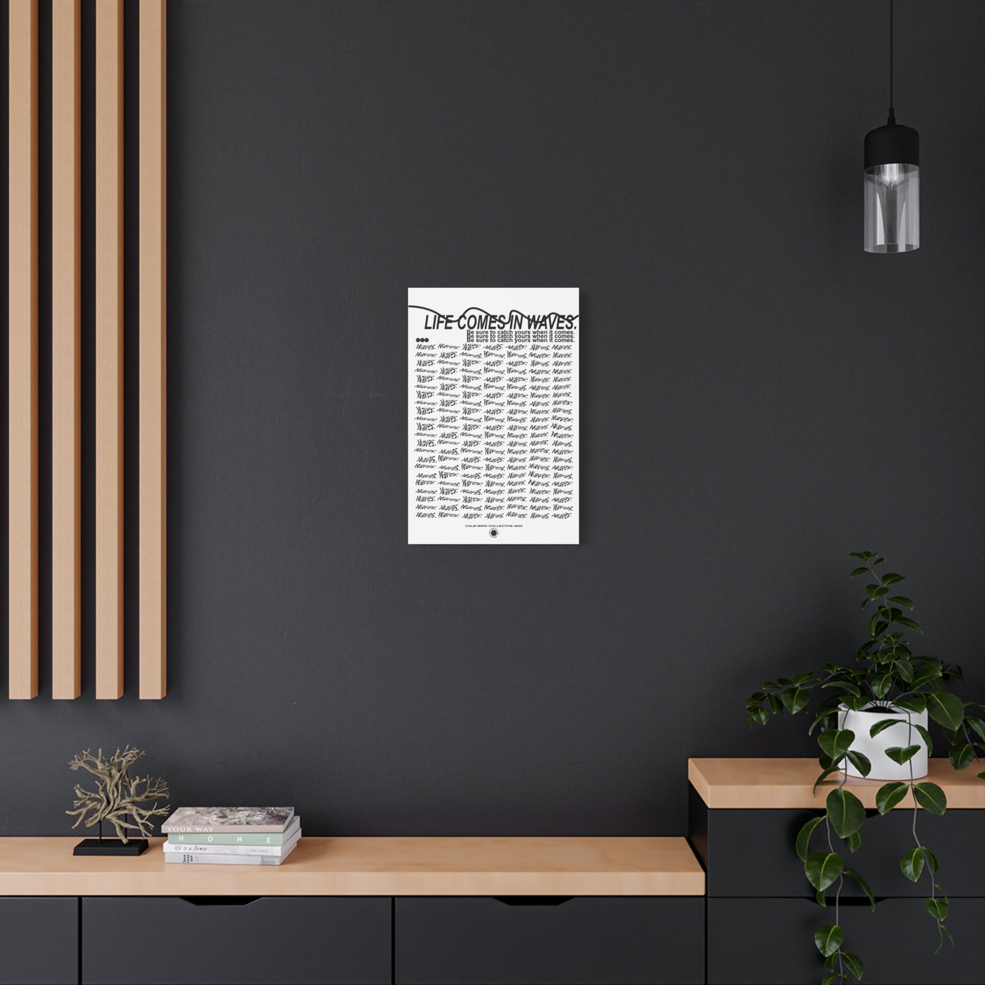 COMES IN WAVES - Wavelengths Collection - Canvas Art Print
